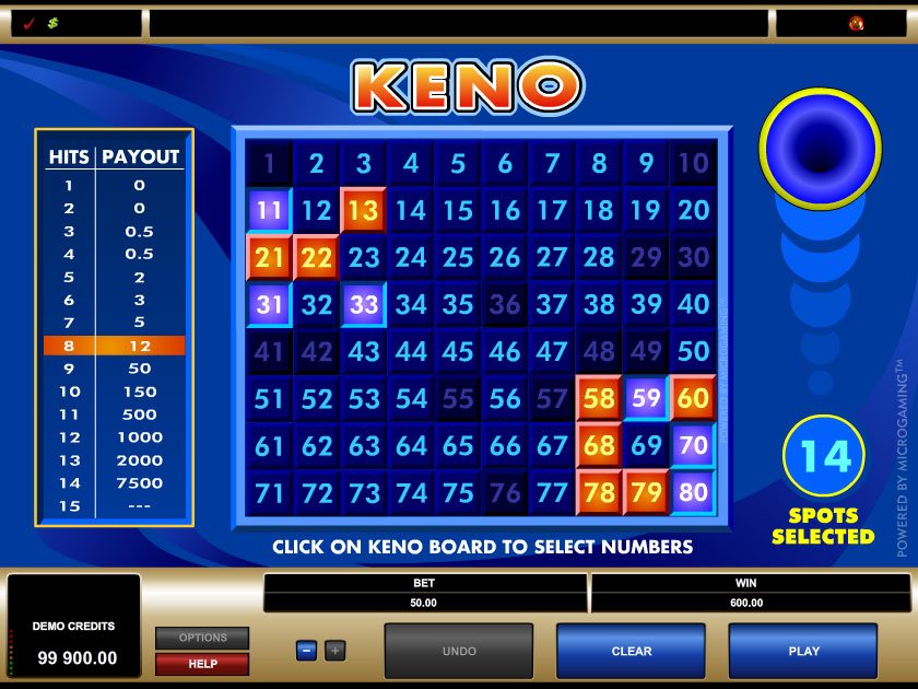 Free Casino Keno Games Online