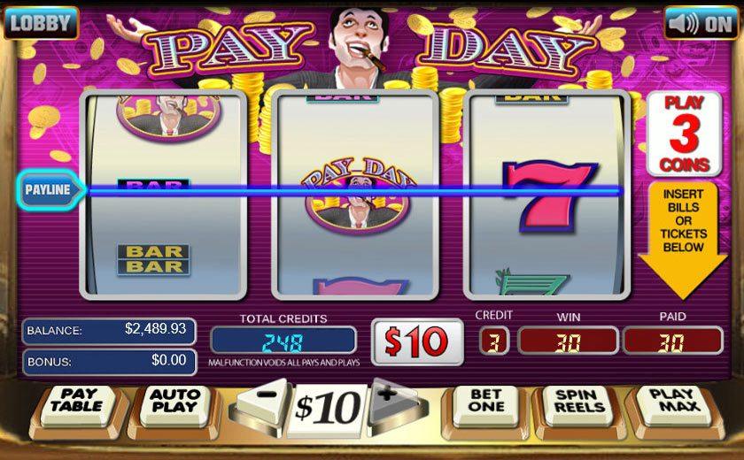 slot machines online pay day